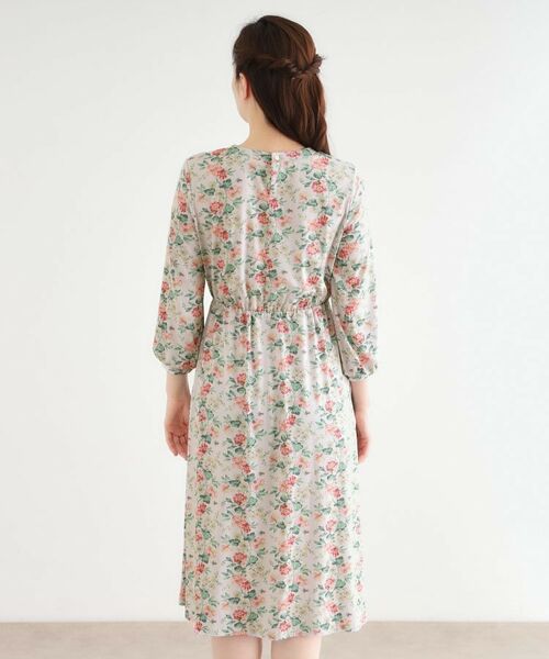 LAURA ASHLEY / ローラ アシュレイ ミニ丈・ひざ丈ワンピース | 【洗える／ジャージ素材／同柄アイテムあり】ロミリー柄 ワンピース | 詳細11