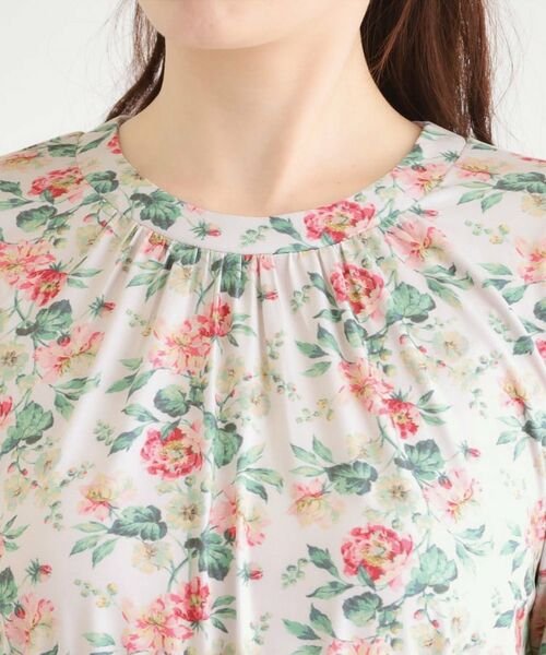 LAURA ASHLEY / ローラ アシュレイ ミニ丈・ひざ丈ワンピース | 【洗える／ジャージ素材／同柄アイテムあり】ロミリー柄 ワンピース | 詳細12