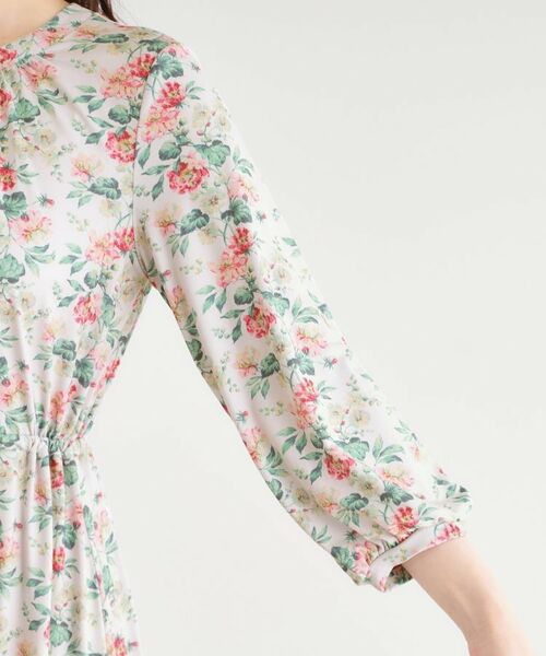 LAURA ASHLEY / ローラ アシュレイ ミニ丈・ひざ丈ワンピース | 【洗える／ジャージ素材／同柄アイテムあり】ロミリー柄 ワンピース | 詳細14