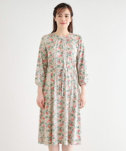 LAURA ASHLEY / ローラ アシュレイ ミニ丈・ひざ丈ワンピース | 【洗える／ジャージ素材／同柄アイテムあり】ロミリー柄 ワンピース | 詳細9