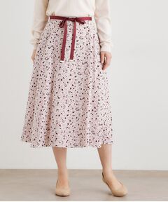 LAURA ASHLEY / ローラ アシュレイ スカート | 【洗える／同柄アイテムあり】トゥワイダル チューリップス柄スカート