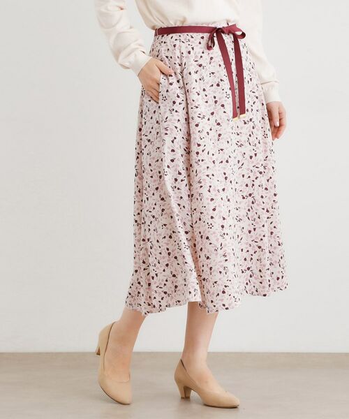 LAURA ASHLEY / ローラ アシュレイ スカート | 【洗える／同柄アイテムあり】トゥワイダル チューリップス柄スカート | 詳細1