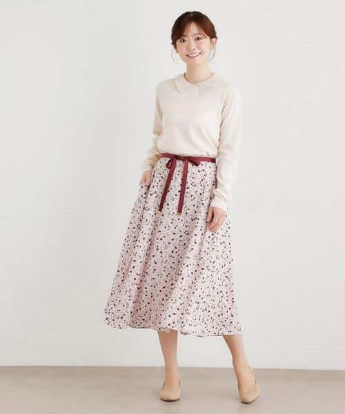 LAURA ASHLEY / ローラ アシュレイ スカート | 【洗える／同柄アイテムあり】トゥワイダル チューリップス柄スカート | 詳細2