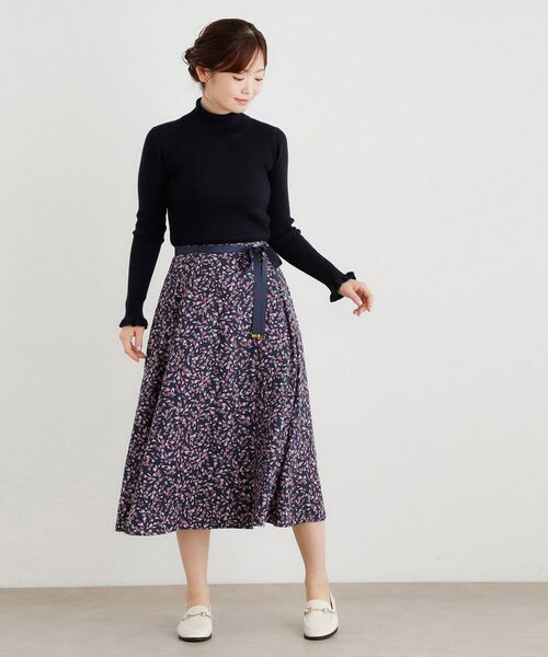 LAURA ASHLEY / ローラ アシュレイ スカート | 【洗える／同柄アイテムあり】トゥワイダル チューリップス柄スカート | 詳細7