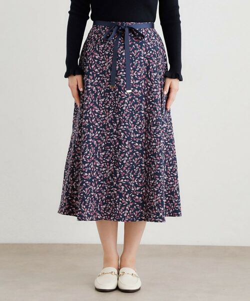 LAURA ASHLEY / ローラ アシュレイ スカート | 【洗える／同柄アイテムあり】トゥワイダル チューリップス柄スカート | 詳細9