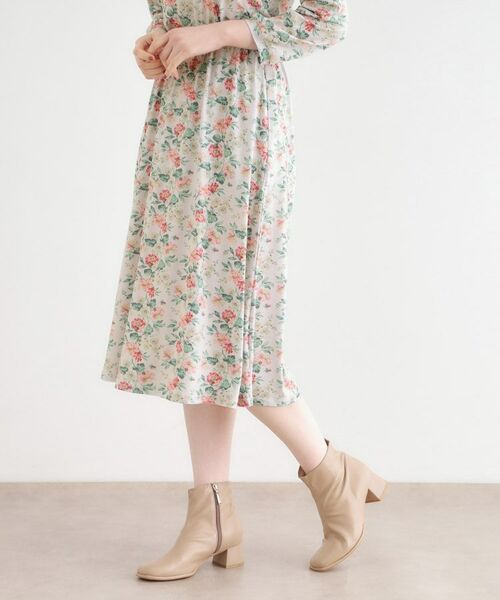 LAURA ASHLEY / ローラ アシュレイ スカート | 【洗える／ジャージ素材／ウエストゴム／同柄アイテムあり】ロミリー柄 スカート | 詳細1