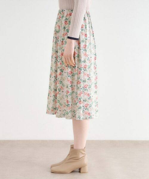 LAURA ASHLEY / ローラ アシュレイ スカート | 【洗える／ジャージ素材／ウエストゴム／同柄アイテムあり】ロミリー柄 スカート | 詳細10