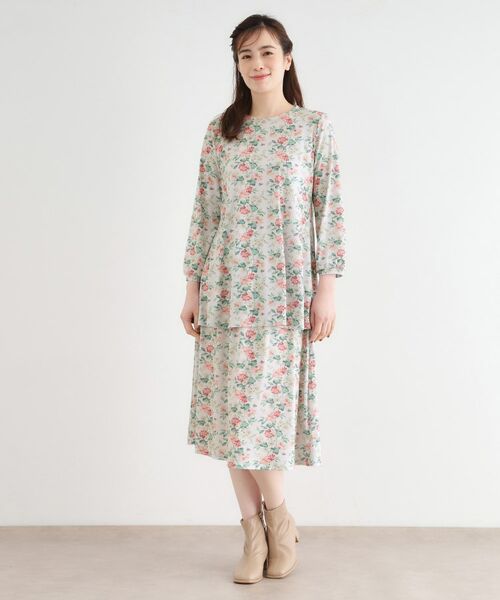 LAURA ASHLEY / ローラ アシュレイ スカート | 【洗える／ジャージ素材／ウエストゴム／同柄アイテムあり】ロミリー柄 スカート | 詳細2