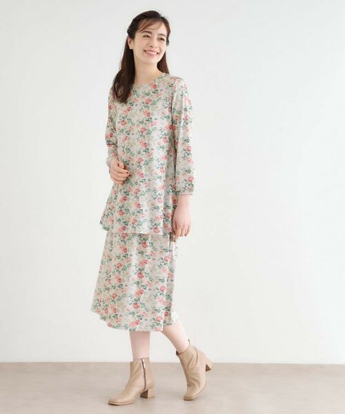 LAURA ASHLEY / ローラ アシュレイ スカート | 【洗える／ジャージ素材／ウエストゴム／同柄アイテムあり】ロミリー柄 スカート | 詳細3