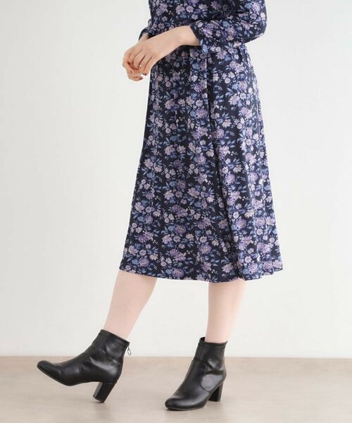 LAURA ASHLEY / ローラ アシュレイ スカート | 【洗える／ジャージ素材／ウエストゴム／同柄アイテムあり】ロミリー柄 スカート | 詳細5