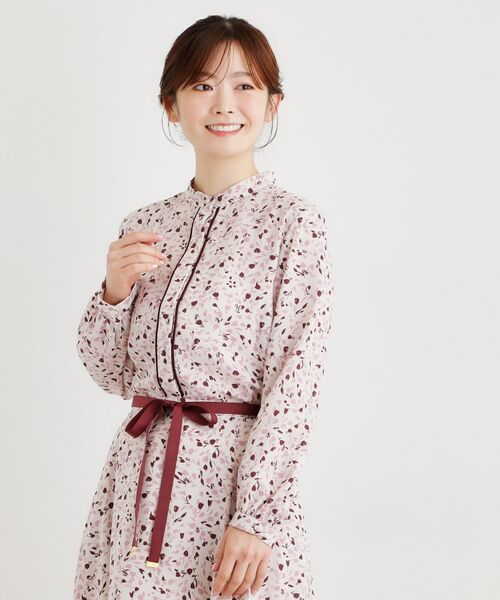 LAURA ASHLEY / ローラ アシュレイ シャツ・ブラウス | 【洗える／同柄アイテムあり】トゥワイダル チューリップス柄ブラウス | 詳細1