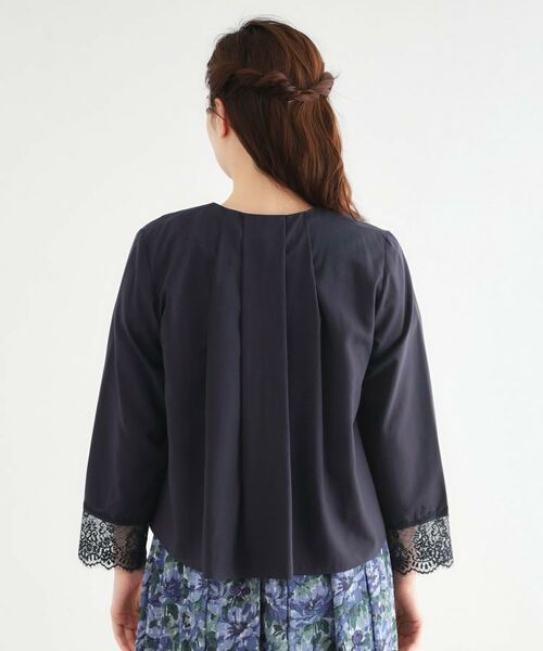 LAURA ASHLEY / ローラ アシュレイ シャツ・ブラウス | 【羽織に使える／ラッセルレース】セルロースブラウス | 詳細11