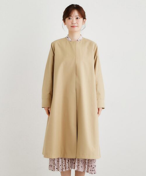 LAURA ASHLEY / ローラ アシュレイ その他アウター | 【袖裏柄あり】ノーカラーロングコート | 詳細11