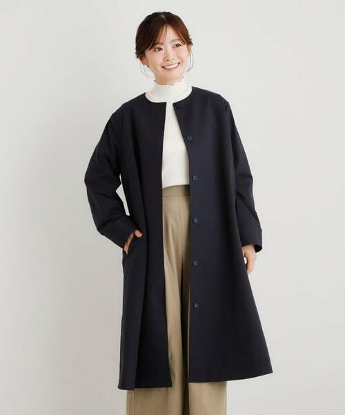 LAURA ASHLEY / ローラ アシュレイ その他アウター | 【袖裏柄あり】ノーカラーロングコート | 詳細20