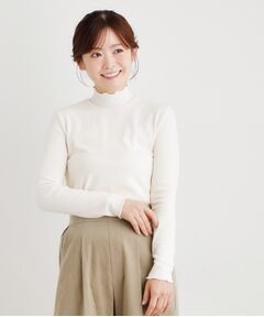 LAURA ASHLEY / ローラ アシュレイ カットソー | 【定番人気アイテム！裏起毛】メロウエラスティックタートルプルオーバー