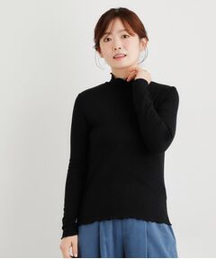 LAURA ASHLEY / ローラ アシュレイ カットソー | 【定番人気アイテム！裏起毛】メロウエラスティックタートルプルオーバー