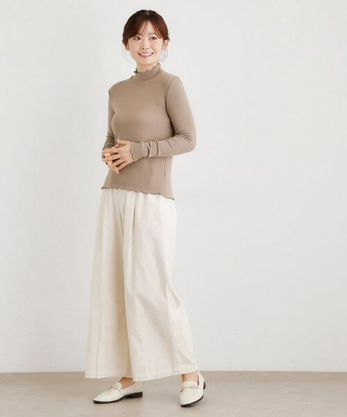 LAURA ASHLEY / ローラ アシュレイ カットソー | 【定番人気アイテム！裏起毛】メロウエラスティックタートルプルオーバー | 詳細11