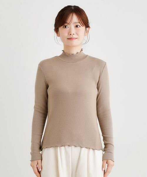 LAURA ASHLEY / ローラ アシュレイ カットソー | 【定番人気アイテム！裏起毛】メロウエラスティックタートルプルオーバー | 詳細13