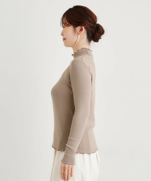 LAURA ASHLEY / ローラ アシュレイ カットソー | 【定番人気アイテム！裏起毛】メロウエラスティックタートルプルオーバー | 詳細14