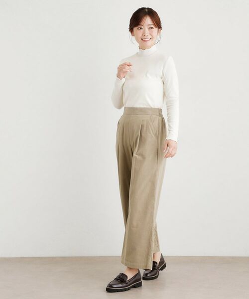 LAURA ASHLEY / ローラ アシュレイ カットソー | 【定番人気アイテム！裏起毛】メロウエラスティックタートルプルオーバー | 詳細3