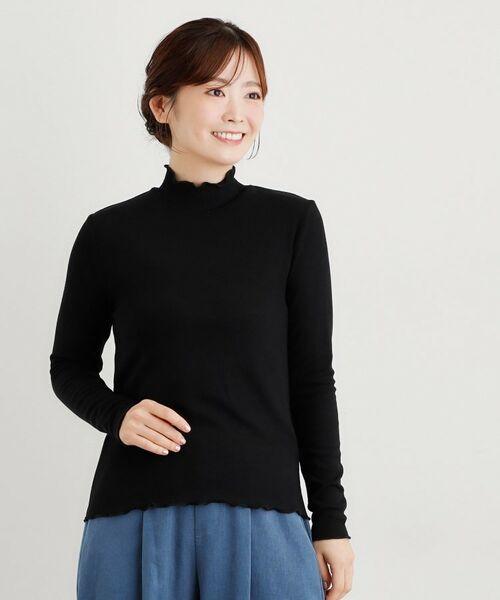 LAURA ASHLEY / ローラ アシュレイ カットソー | 【定番人気アイテム！裏起毛】メロウエラスティックタートルプルオーバー | 詳細5