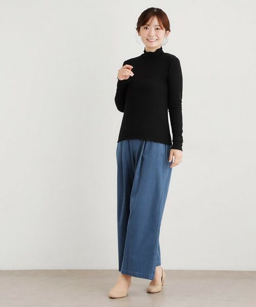 LAURA ASHLEY / ローラ アシュレイ カットソー | 【定番人気アイテム！裏起毛】メロウエラスティックタートルプルオーバー | 詳細6