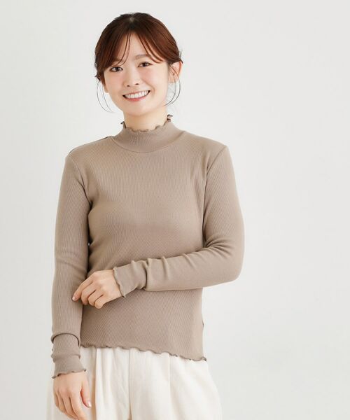 LAURA ASHLEY / ローラ アシュレイ カットソー | 【定番人気アイテム！裏起毛】メロウエラスティックタートルプルオーバー | 詳細9