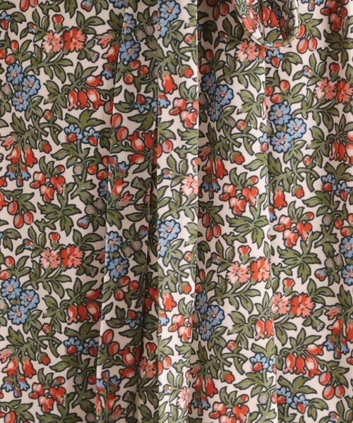 LAURA ASHLEY / ローラ アシュレイ ミニ丈・ひざ丈ワンピース | 【大好評!WEB限定/5分袖/洗える/ジャージ素材/M-LL3サイズ】アイレソン柄ワンピース | 詳細8