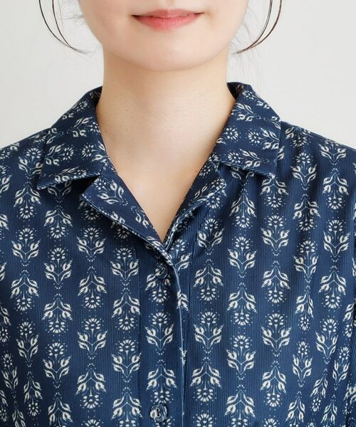 LAURA ASHLEY / ローラ アシュレイ ミニ丈・ひざ丈ワンピース | 【WEB限定/洗える/M‐LL 3サイズ/羽織に使える】シュルートン柄コーデュロイワンピース | 詳細12