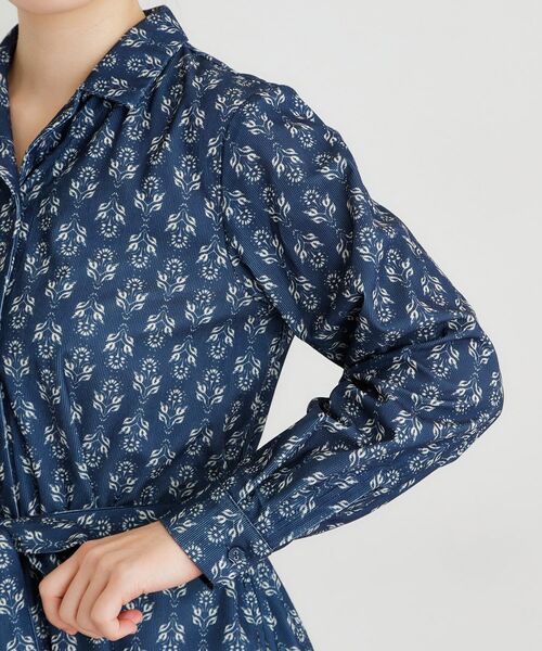 LAURA ASHLEY / ローラ アシュレイ ミニ丈・ひざ丈ワンピース | 【WEB限定/洗える/M‐LL 3サイズ/羽織に使える】シュルートン柄コーデュロイワンピース | 詳細14