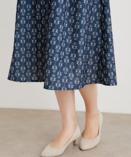 LAURA ASHLEY / ローラ アシュレイ ミニ丈・ひざ丈ワンピース | 【WEB限定/洗える/M‐LL 3サイズ/羽織に使える】シュルートン柄コーデュロイワンピース | 詳細18