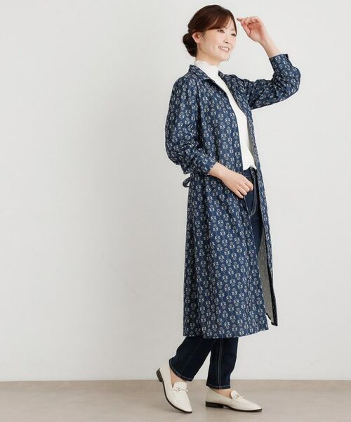 LAURA ASHLEY / ローラ アシュレイ ミニ丈・ひざ丈ワンピース | 【WEB限定/洗える/M‐LL 3サイズ/羽織に使える】シュルートン柄コーデュロイワンピース | 詳細7