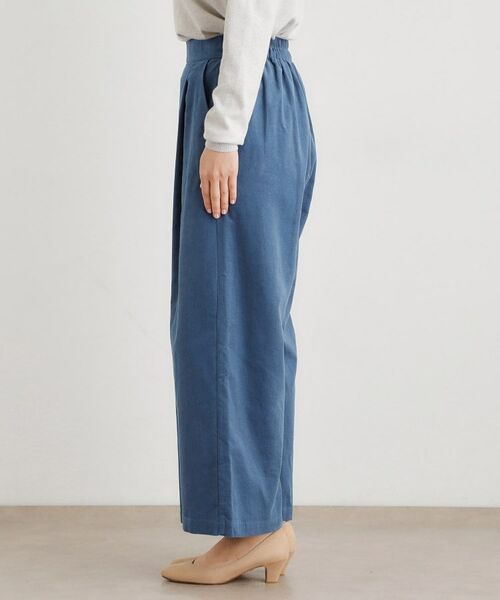 LAURA ASHLEY / ローラ アシュレイ パンツ | 【Sサイズあり/ウエストゴム】細畝コーデュロイ セミワイドパンツ | 詳細14