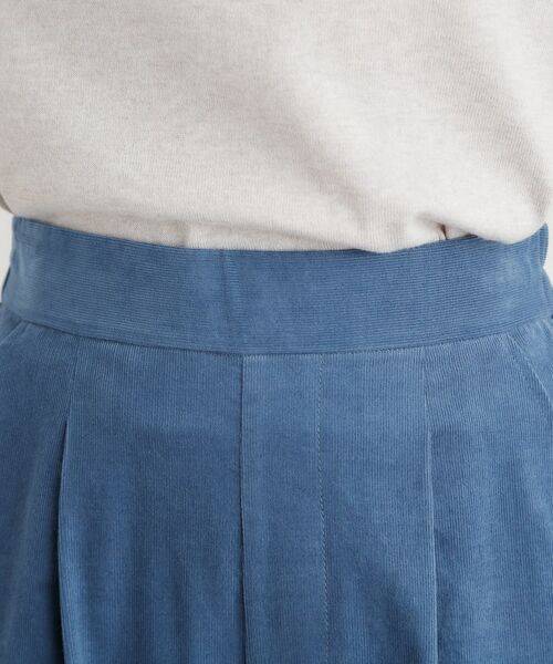 LAURA ASHLEY / ローラ アシュレイ パンツ | 【Sサイズあり/ウエストゴム】細畝コーデュロイ セミワイドパンツ | 詳細16