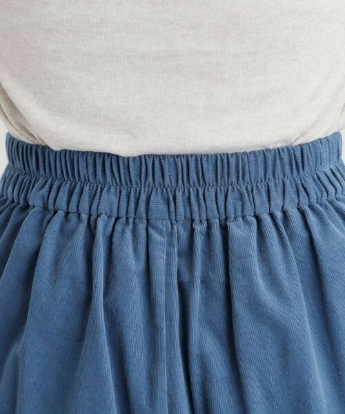 LAURA ASHLEY / ローラ アシュレイ パンツ | 【Sサイズあり/ウエストゴム】細畝コーデュロイ セミワイドパンツ | 詳細17