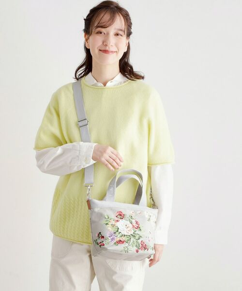 LAURA ASHLEY / ローラ アシュレイ トートバッグ | ローズモア柄 トートバッグ S | 詳細4