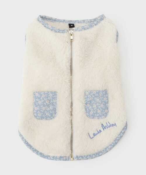 LAURA ASHLEY / ローラ アシュレイ ペットグッズ | 【ふわふわ素材/面ファスナー仕様】グリンテグ柄 ドッグウエア | 詳細1