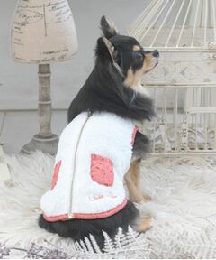 LAURA ASHLEY / ローラ アシュレイ ペットグッズ | 【ふわふわ素材/面ファスナー仕様】ミルソープ柄 ドッグウエア