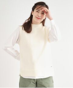 LAURA ASHLEY / ローラ アシュレイ ベスト | 【日本製/ワンマイルウエア】ソフトウール ベスト