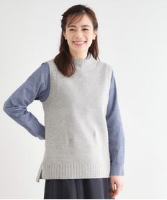 LAURA ASHLEY / ローラ アシュレイ ベスト | 【日本製/ワンマイルウエア】ソフトウール ベスト