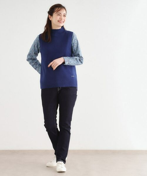 LAURA ASHLEY / ローラ アシュレイ ベスト | 【日本製/ワンマイルウエア】ソフトウール ベスト | 詳細11