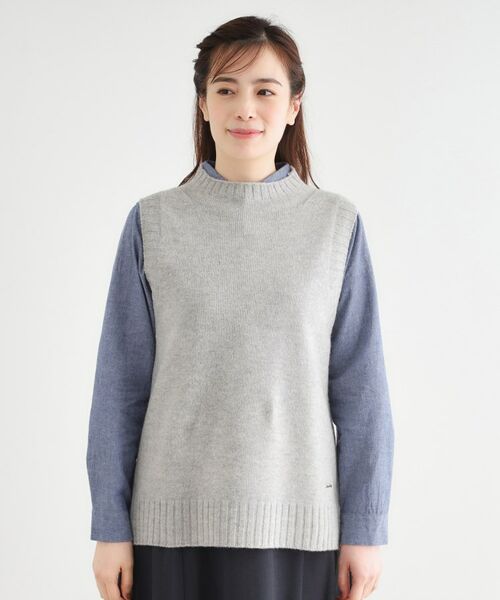 LAURA ASHLEY / ローラ アシュレイ ベスト | 【日本製/ワンマイルウエア】ソフトウール ベスト | 詳細13