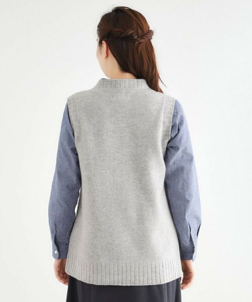 LAURA ASHLEY / ローラ アシュレイ ベスト | 【日本製/ワンマイルウエア】ソフトウール ベスト | 詳細15