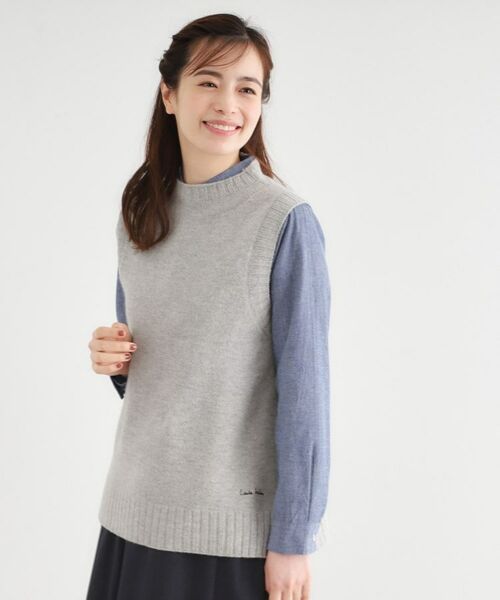 LAURA ASHLEY / ローラ アシュレイ ベスト | 【日本製/ワンマイルウエア】ソフトウール ベスト | 詳細5