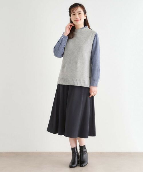 LAURA ASHLEY / ローラ アシュレイ ベスト | 【日本製/ワンマイルウエア】ソフトウール ベスト | 詳細6