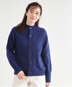 LAURA ASHLEY / ローラ アシュレイ カーディガン・ボレロ | 【日本製/ワンマイルウエア】ソフトウール ハイネックカーディガン