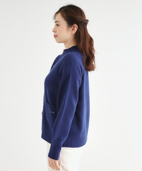 LAURA ASHLEY / ローラ アシュレイ カーディガン・ボレロ | 【日本製/ワンマイルウエア】ソフトウール ハイネックカーディガン | 詳細14