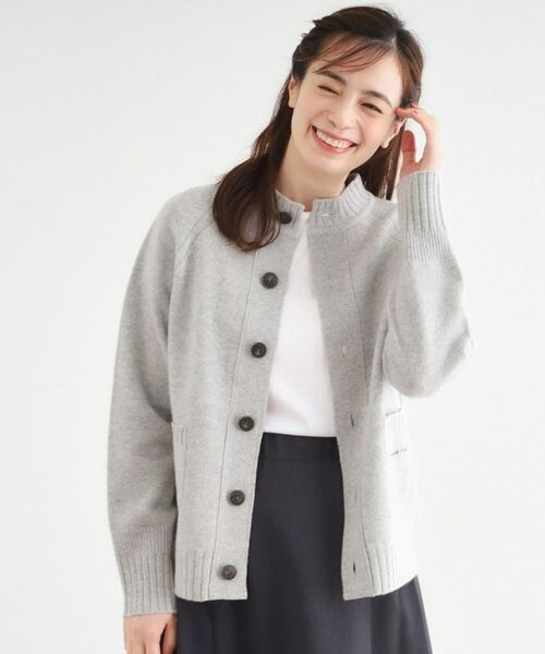 LAURA ASHLEY / ローラ アシュレイ カーディガン・ボレロ | 【日本製/ワンマイルウエア】ソフトウール ハイネックカーディガン | 詳細5