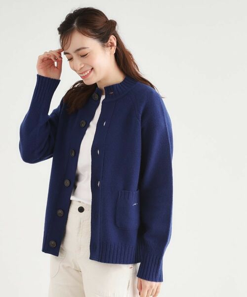 LAURA ASHLEY / ローラ アシュレイ カーディガン・ボレロ | 【日本製/ワンマイルウエア】ソフトウール ハイネックカーディガン | 詳細9
