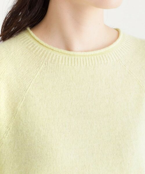 LAURA ASHLEY / ローラ アシュレイ カットソー | 【日本製/ワンマイルウエア/メリノウール混100%】 半袖プルオーバー | 詳細12